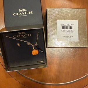 Coach Gold and Multicolor Necklace Set